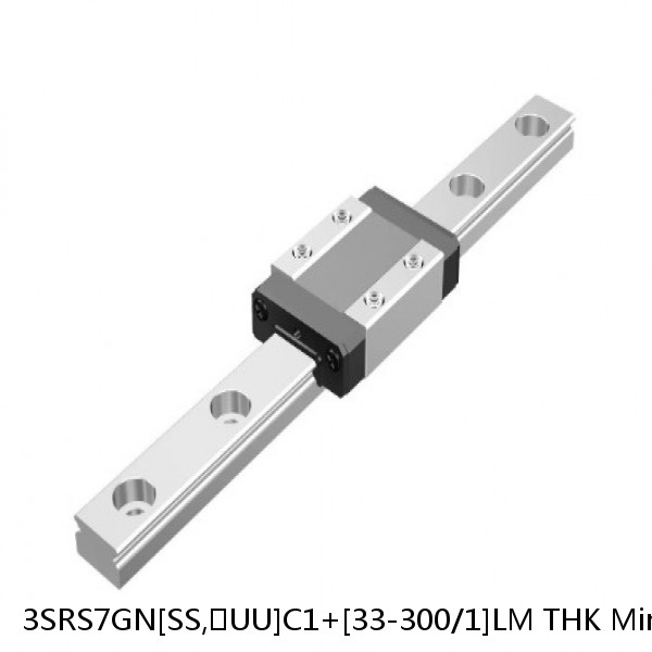 3SRS7GN[SS,​UU]C1+[33-300/1]LM THK Miniature Linear Guide Full Ball SRS-G Accuracy and Preload Selectable