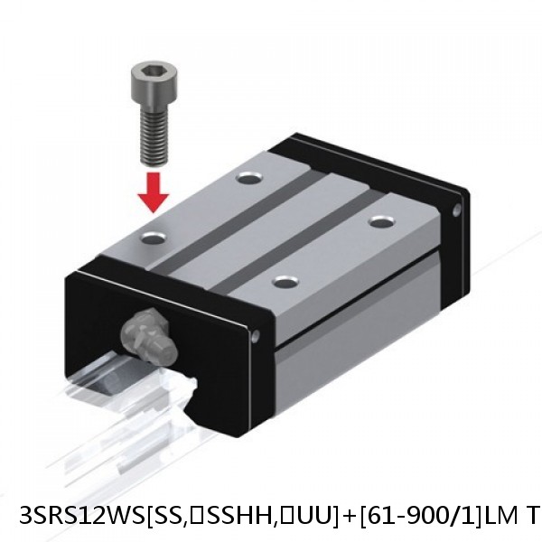 3SRS12WS[SS,​SSHH,​UU]+[61-900/1]LM THK Miniature Linear Guide Caged Ball SRS Series