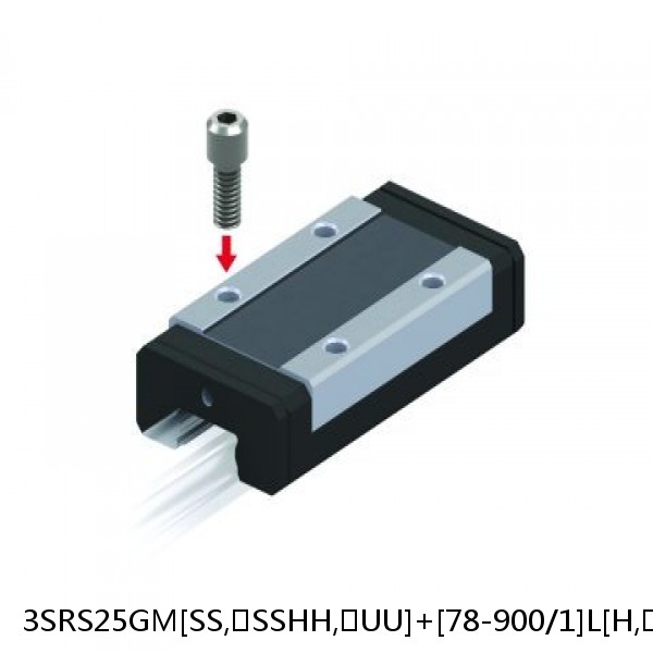 3SRS25GM[SS,​SSHH,​UU]+[78-900/1]L[H,​P]M THK Miniature Linear Guide Full Ball SRS-G Accuracy and Preload Selectable