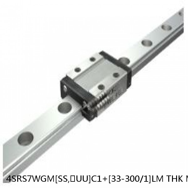 4SRS7WGM[SS,​UU]C1+[33-300/1]LM THK Miniature Linear Guide Full Ball SRS-G Accuracy and Preload Selectable